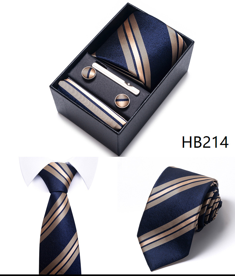 Simple Style Geometric Solid Color Polyester Yarn Men's Cufflinks Lavalier Tie display picture 13