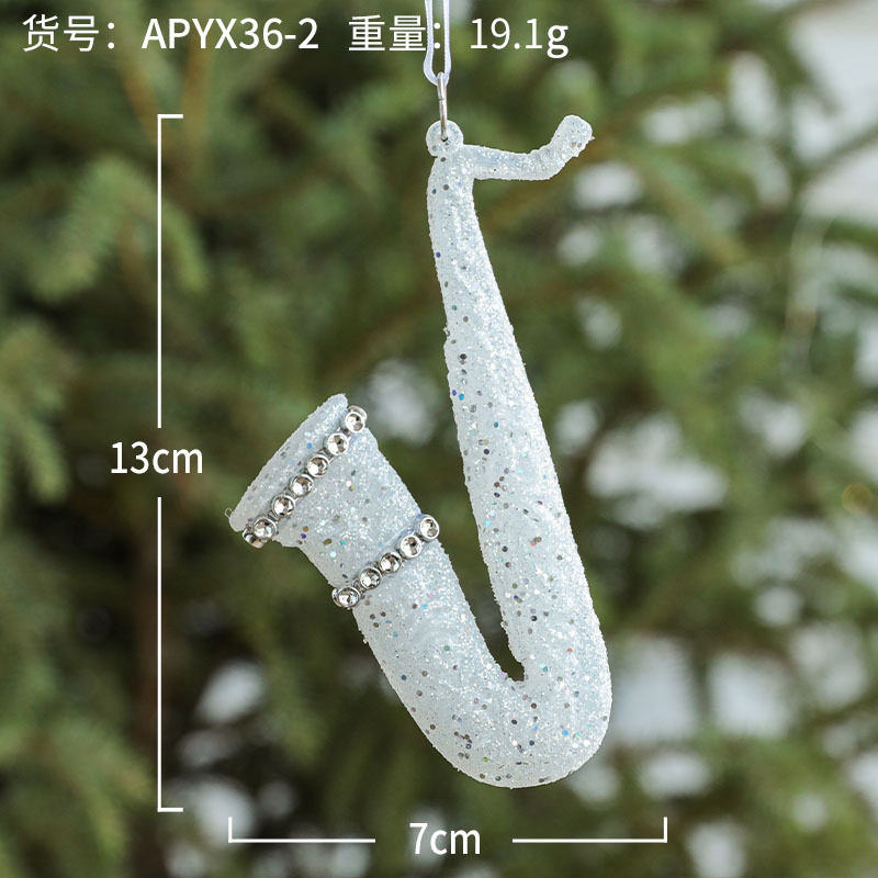 Blanco instrumento musical B colgante/pieza/16,9G