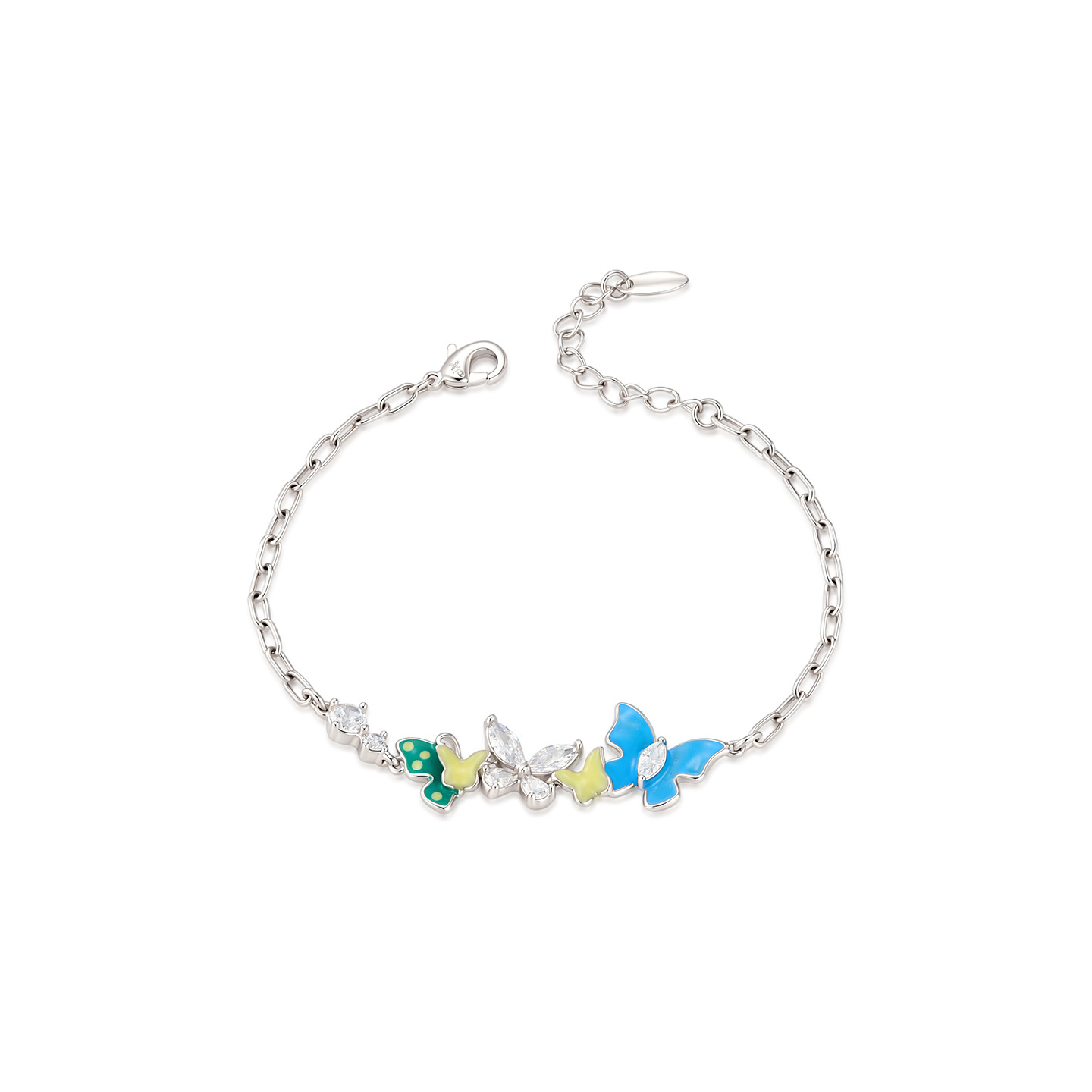 Xuping serie de goteo de aceite pequeña y exquisita pulsera mariposa nicho dulce suave viento joyas de aleación de cobre joyas al por mayor