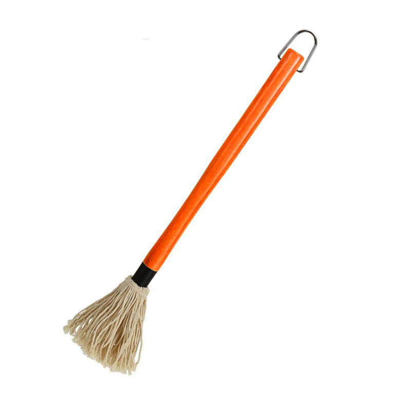 Amazon barbacoa alimentación fregona de goma mango de madera barbacoa hornear cepillo de inmersión cepillo de aceite herramienta traje