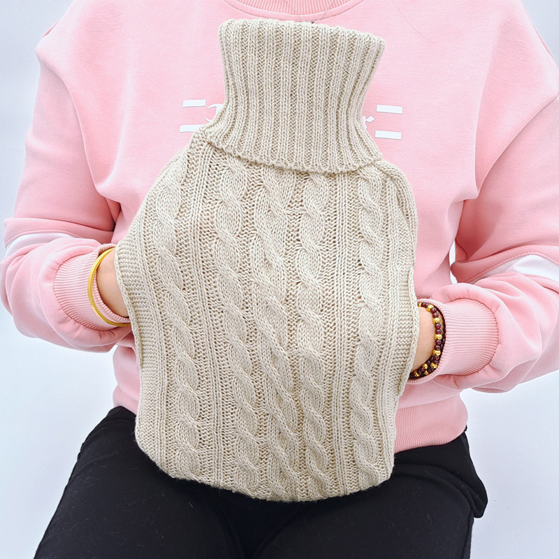 En stock lindo en forma de corazón mano más caliente bolsa de agua portátil creativo llenado de inyección de agua bolsa de agua caliente moda portátil bolso caliente al por mayor