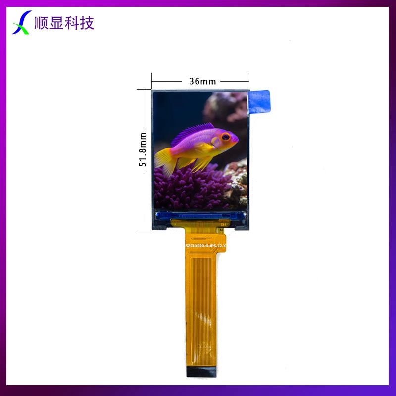 2,0-дюймовый LCD экран IPS 2-дюймовый LCD TFT экран 22PIN вставка 240*320 Shenzhen производитель