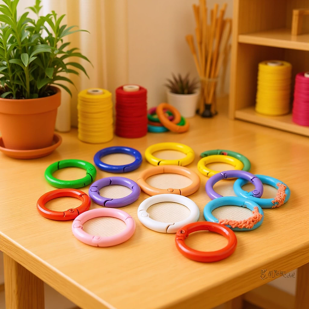 Пятно краска цинкового сплава пружинное кольцо сумка маленькая круглая подвесная пряжка ювелирные аксессуары отверстие пружинная пряжка цветное пружинное кольцо