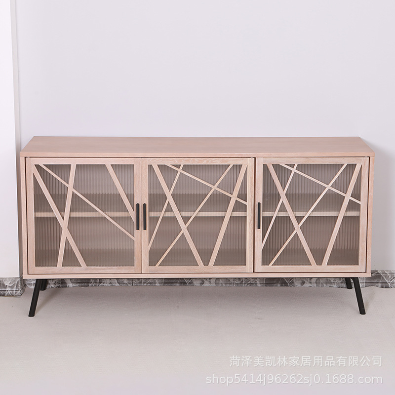 新中式松木电视柜客厅电视柜茶几组合多功能储物柜小户型客厅家具