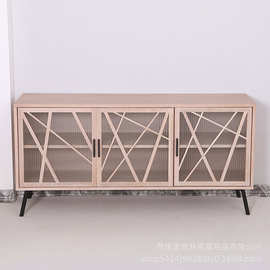 新中式松木电视柜客厅电视柜茶几组合多功能储物柜小户型客厅家具