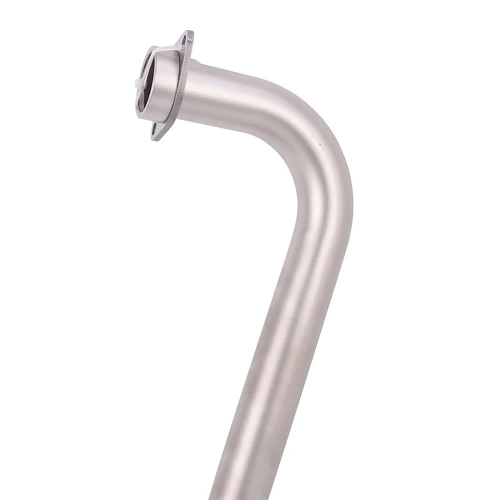 Triumph Scrambler 400X Exhaust Pipe Modification with Front Section Speed400 Carbon Fiber Tail Section Modified Exhaust Pipe