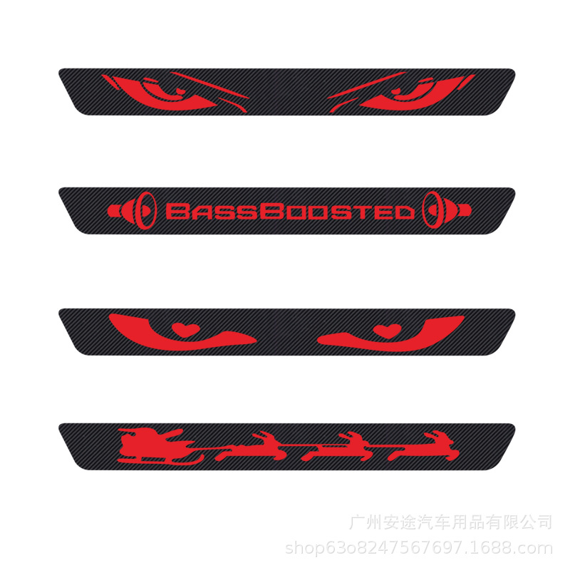 跨境爆款汽车恶魔之眼高位刹车灯贴后尾灯投影装饰贴个性改装车贴