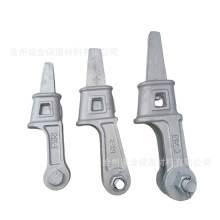 自锁式低压合金NX-1绝缘弹射双耳拉线楔形线夹 热镀锌电力金具