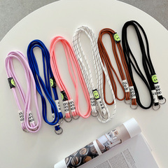 Mobile phone case lanyard long and short accessories shrink mobile phone elastic lanyard buckle diagonal across halter neck strap rope mobile phone rope