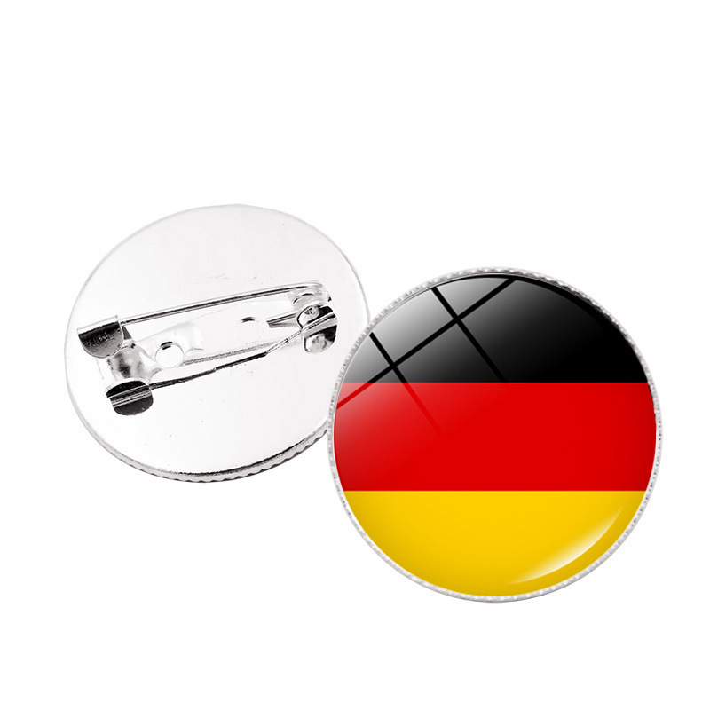 European Cup 2024 Flag Brooch Jewelry German Football Championship Pin Badge Fans Supplies Small Gifts