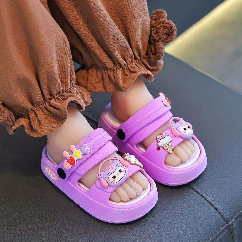 Детские сандалии для мальчиков и девочек для детей милые нескользящие мягкие подошвы