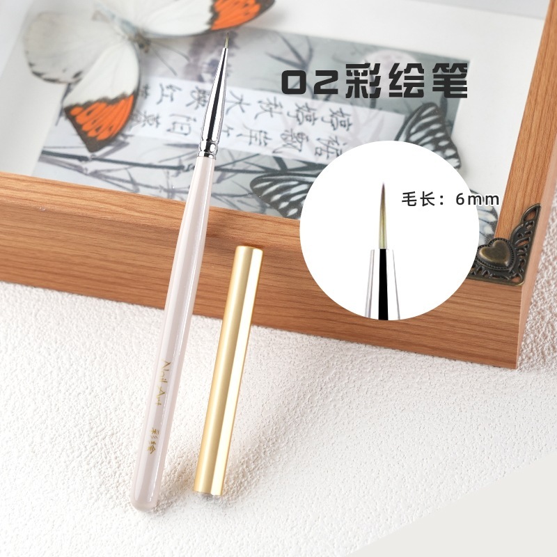 日式美甲笔套装功能笔短彩绘笔画花笔渐变笔光疗笔专用美甲工具|undefined