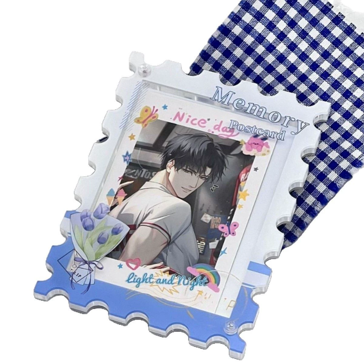 Original acrylic flower postcard Polaroid creative image model desk beauty display stand ornaments