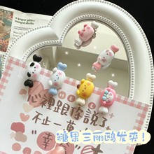 春款卡通可爱小动物糖果发夹日系款式软妹甜美少女侧边夹头夹