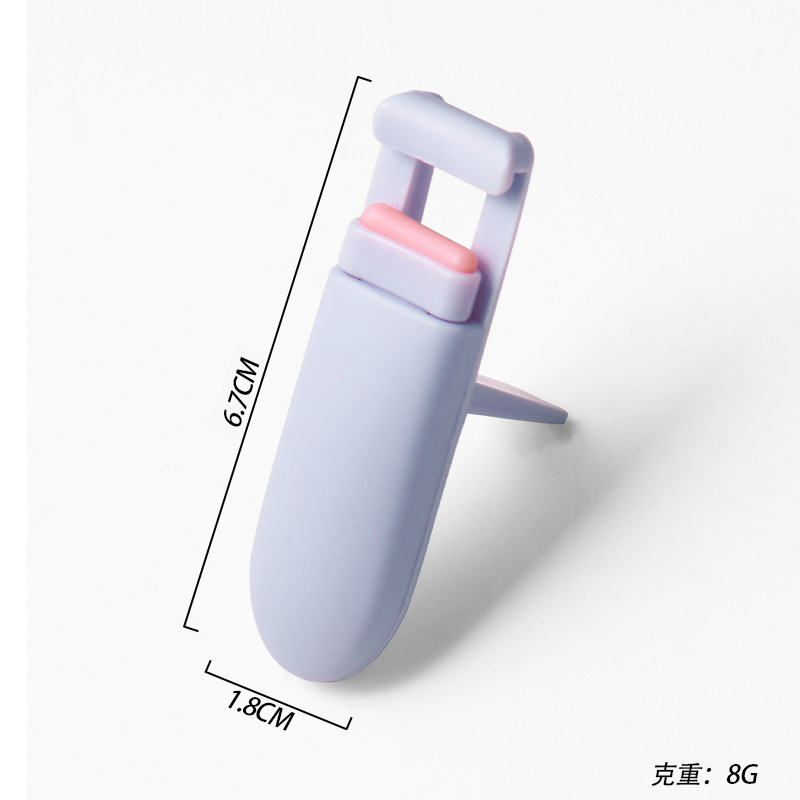 Mini Rizapestañas Portátil de Plástico, Sin Pellizcar, Clip de Pestañas de Gran Ángulo