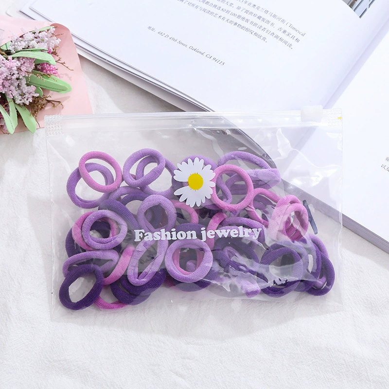 Colorful Children's Elastic Hair Ropes - Soft Towel Material, Perfect for Fun Hairstyles and Play!