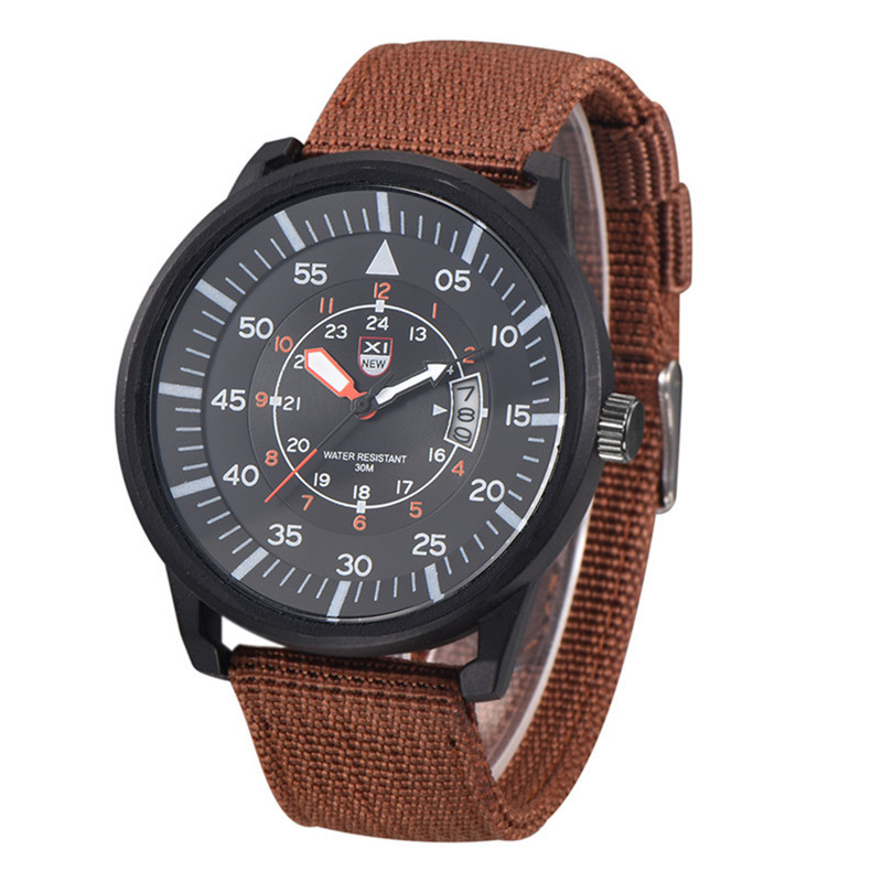 AliExpress reloj para hombre nueva moda cinturón de nylon regalo reloj militar calendario luminoso reloj de cuarzo para hombre entrega de una sola pieza