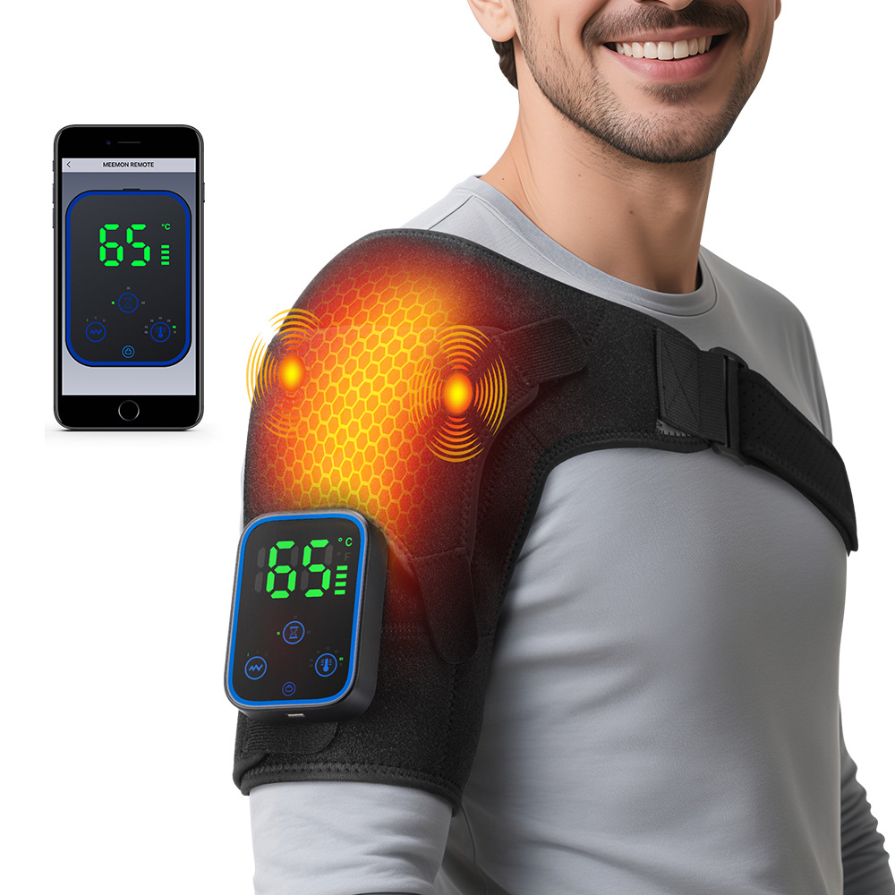 Calefacción transfronteriza masaje almohadilla de hombro carga calefacción almohadilla de hombro zhouyan fisioterapia masajeador modelo privado fuente fábrica en stock image 18