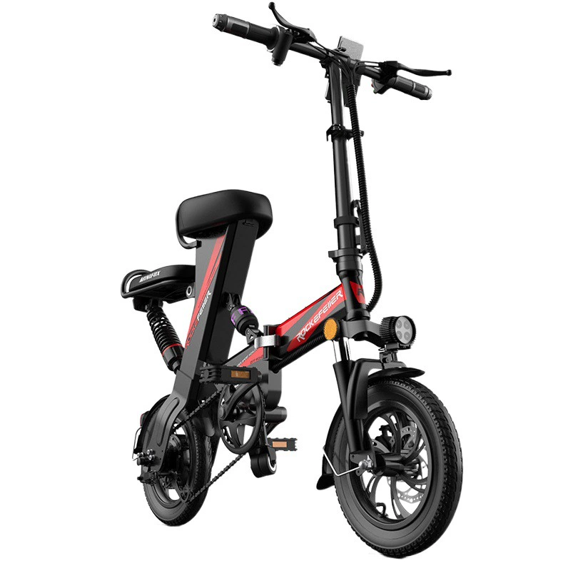 12-дюймовый складной электрический велосипед для взрослых, мини-электросамокат с литиевой батареей, скутер для доставки.