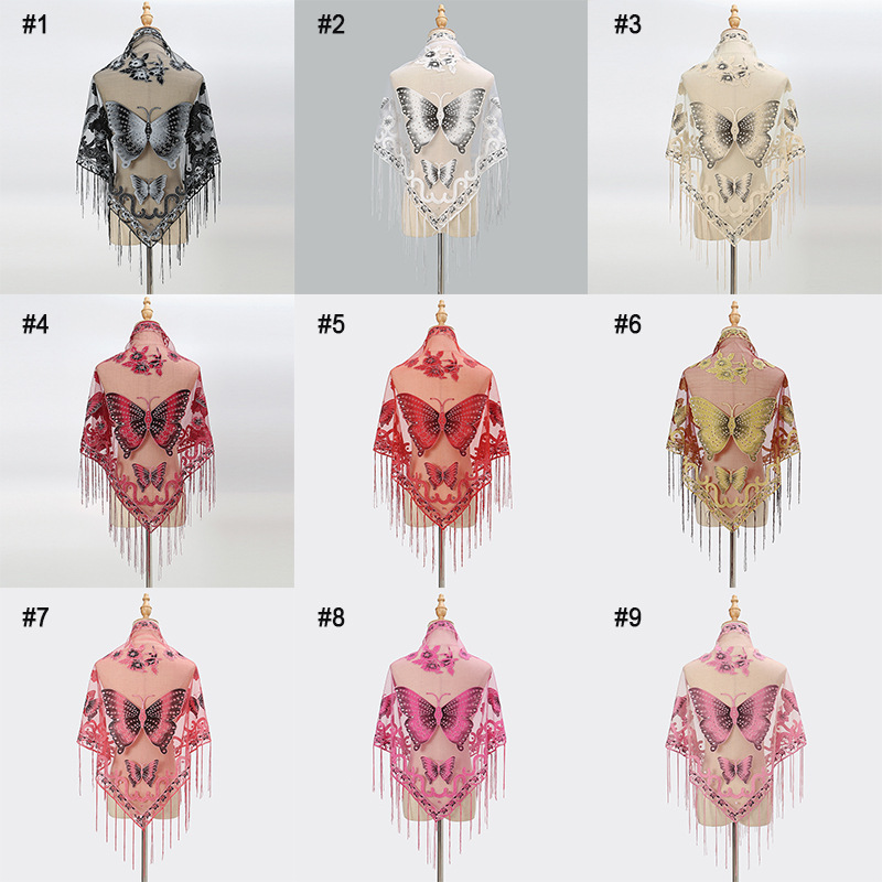 Women's Elegant Butterfly Polyester Tassel Scarves & Gloves display picture 2