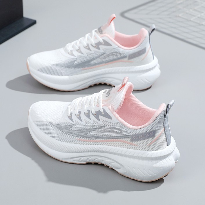 2026 New Cross-Border Spring And Autumn Lightweight Sports Korean Style Fashionable Running Women's Mesh Breathable_vogvips.com