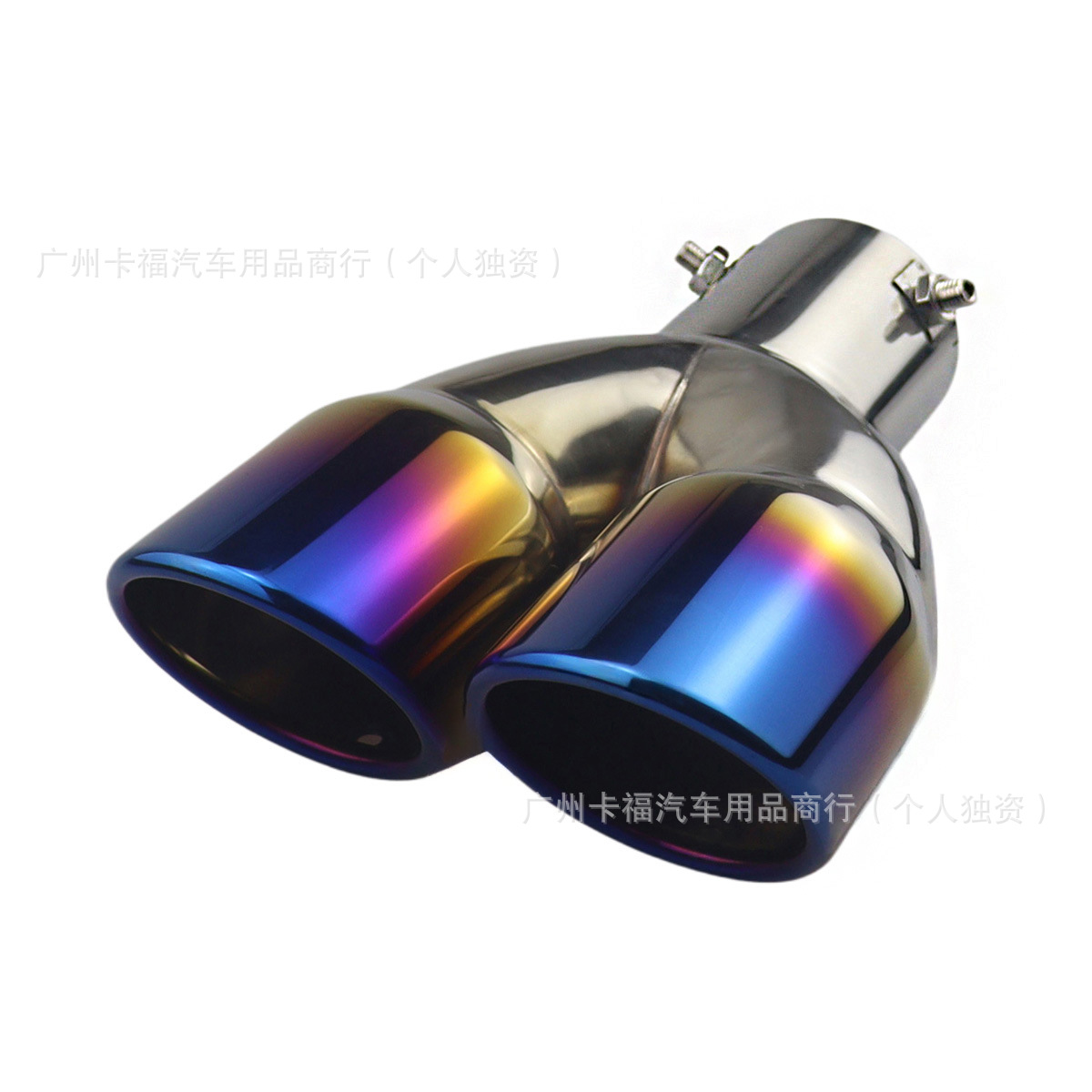 Universal – Exhaust pipe Burnt Blue Car - straight-burnt-blue