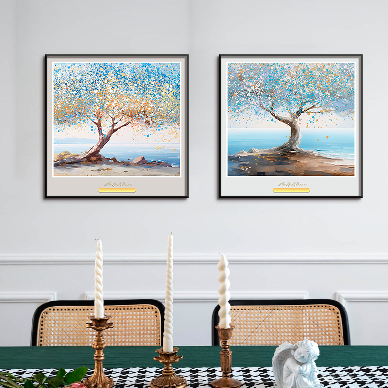 El paisaje es curativo, fresco, arte nórdico, nicho, pintura colgante cálida, decoración de porche, pintura decorativa