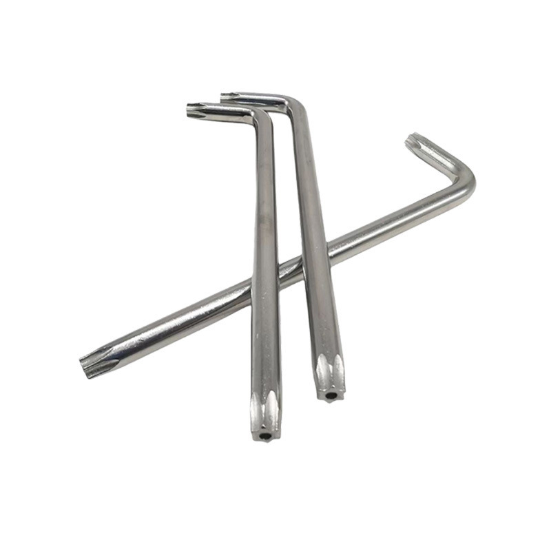工場直送 T6-T50 内六角トルクスレンチ メトリッククロムバナジウム鋼 CRV 兼用双頭米型スター型|undefined