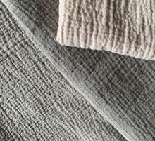 亚麻棉涂料染色提花肌理沙发布双层泡泡布日式自然酵素洗抱枕面料