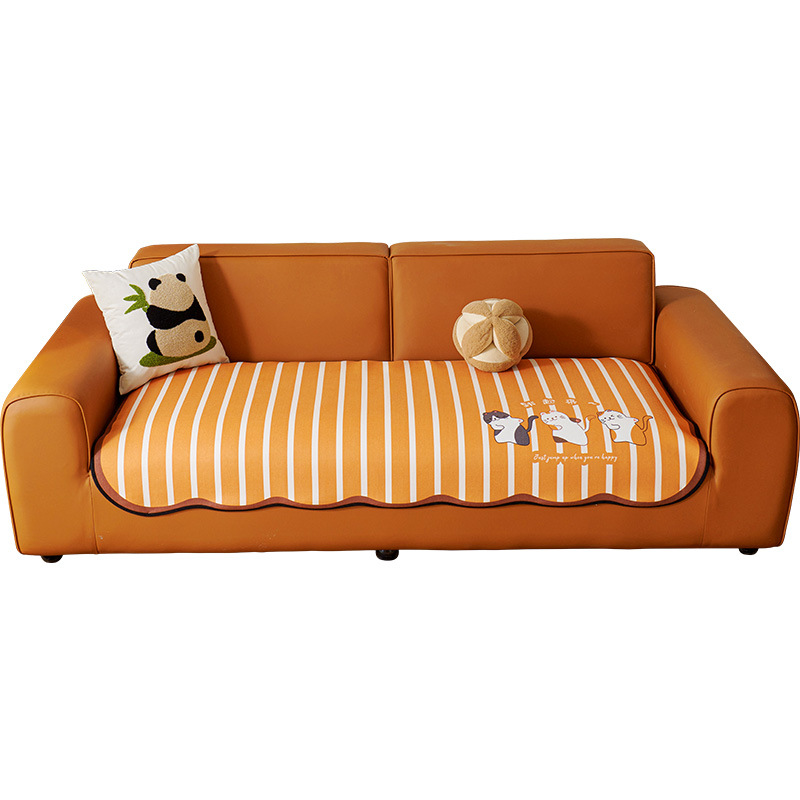 2025 nuevo tipo de cojín de sofá de dibujos animados de forma extraña simple sensación de alta calidad cuatro estaciones fija universal cojín antideslizante anti-cat arañazo