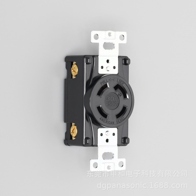 批发AMERICAN DENKI美国电机工业插座4320暗装工业插座30A 250V