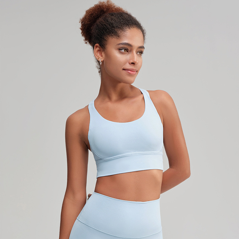 Ropa de yoga, espalda cruzada, ropa interior deportiva, a prueba de golpes, anti-caída, sujetador de yoga, chaleco de fitness, alta resistencia