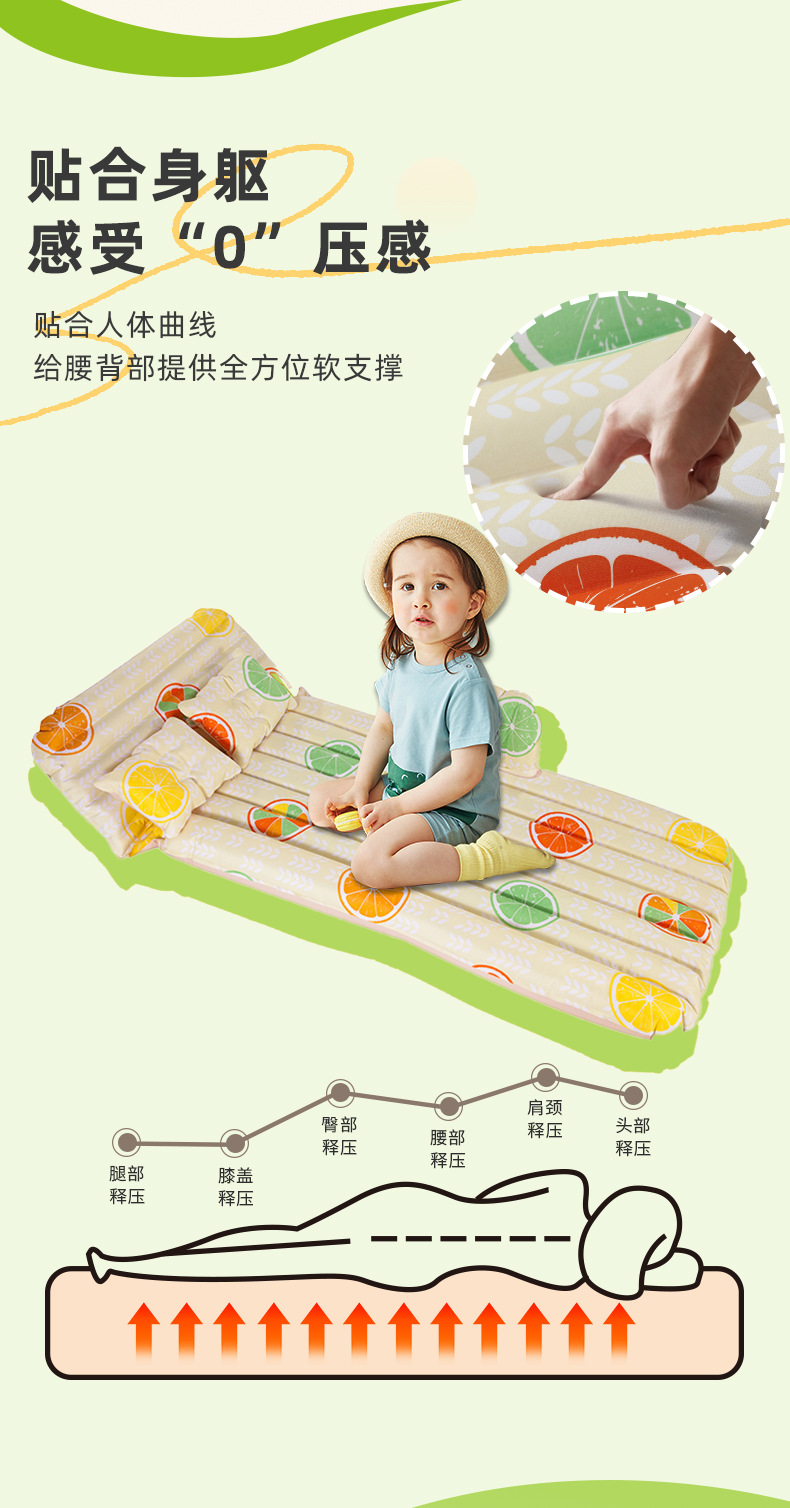 Cross-Border Pvc Car Mattress Outdoor Cartoon Rest Automatic Inflatable Mattress Starry Sky Universal Travel Essential Car Bed