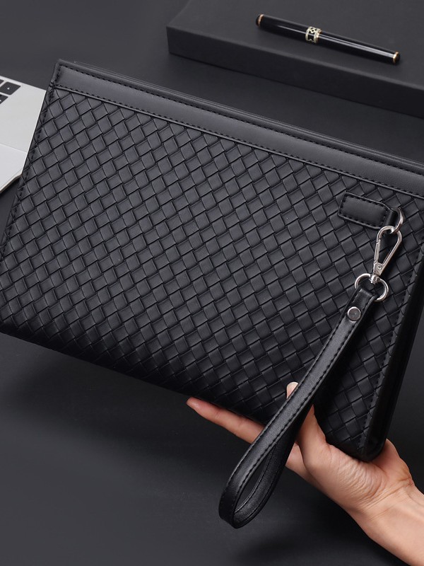 Kişi üçün toxunma naxışlı zərf formalı clutch çanta