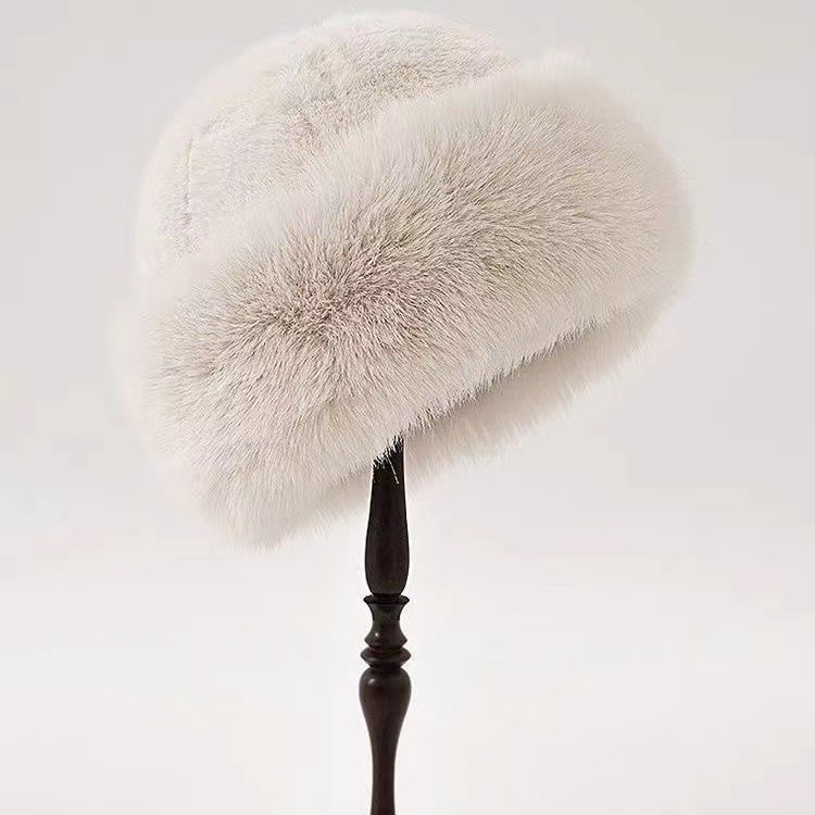 200g Weight Beanie Hat Hats Type Daily Occasion Polyester Material Solid Color Pattern Autumn&Winter Season Women's Gender Simple Style, IG Style Style Eaveless Rim Winter Woolen Hat Women's Autumn And Winter Korean Warm Hat Fashion Solid Color Face-Looking Little Wild Mongolian Hat Thickened 10