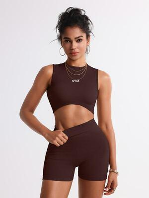 F7207 代发速卖通亚马逊跨境新款运动、休闲套装女式纯色麦秆|ru