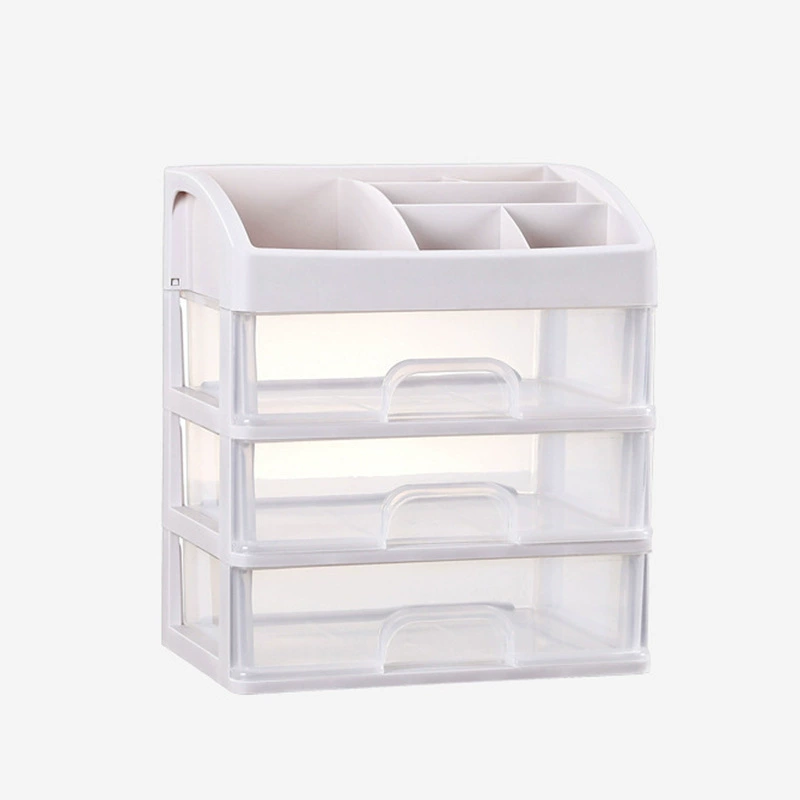 Transparent storage box for skin care, table cosmetic dressing table
