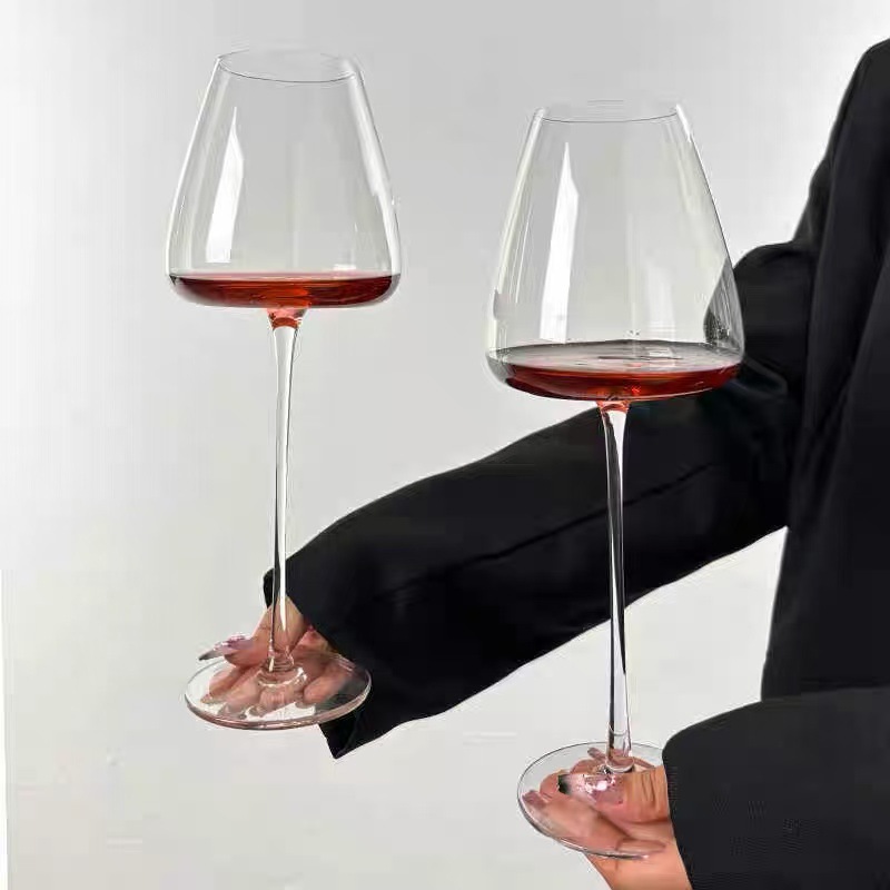 Copas de vino tinto caseras Copas de vino Copa de Burdeos Cristal Vaso rojo Pies altos Copas grandes de vino de Borgoña