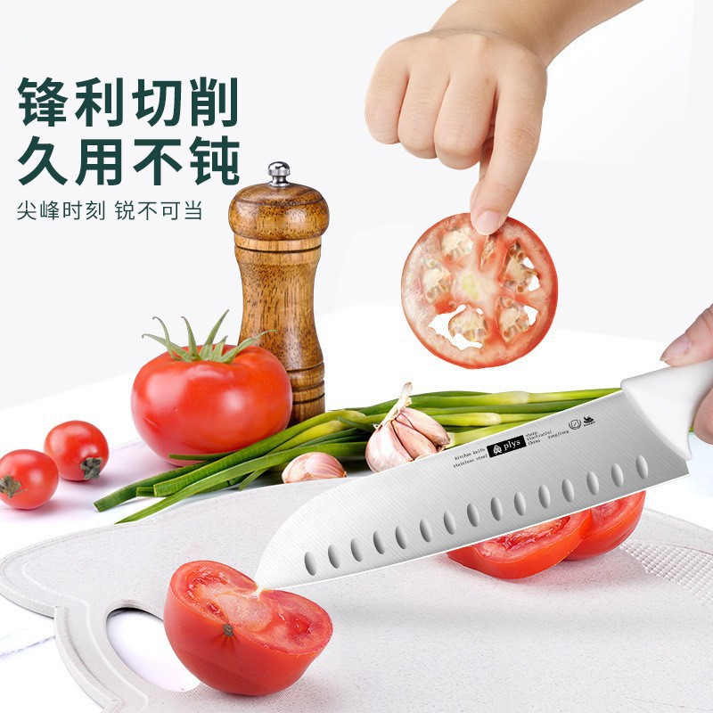 Set completo de seis piezas de fábrica de corte de cuchillo de cocina cuchillo de cocina doméstico 2 - en - 1 mesa de cocina