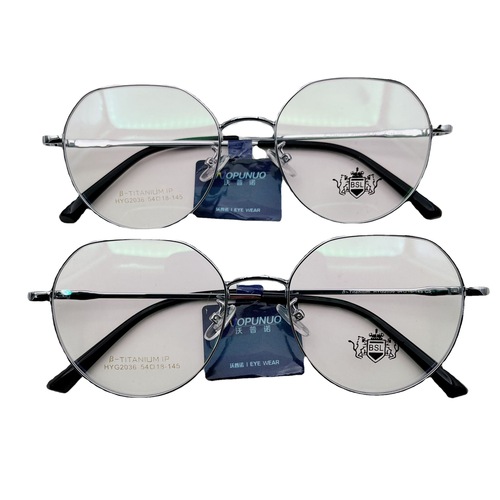 Pure titanium glasses frame thickened wide-brimmed retro style myopia glasses frame men and women trendy Buick Seiko glasses frame half titanium