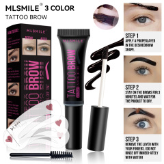 MLSMILE Cross-Border Exclusive Tear-Off Eyebrow Gel: Long-lasting, Smudge-proof, Water- and Sweat-resistant, Easy-to-Apply 3-Color Brow Tinting Gel