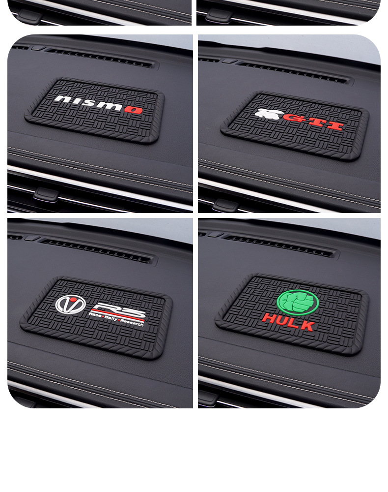 Car Anti-Slip Mat Instrument Panel Anti-Slip Mat Storage Debris Mat Personalized Modification Car Anti-Slip Mat Interior Supplies