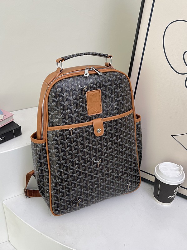 Goyard naxışlı klassik bel çantası və sırt çantası
