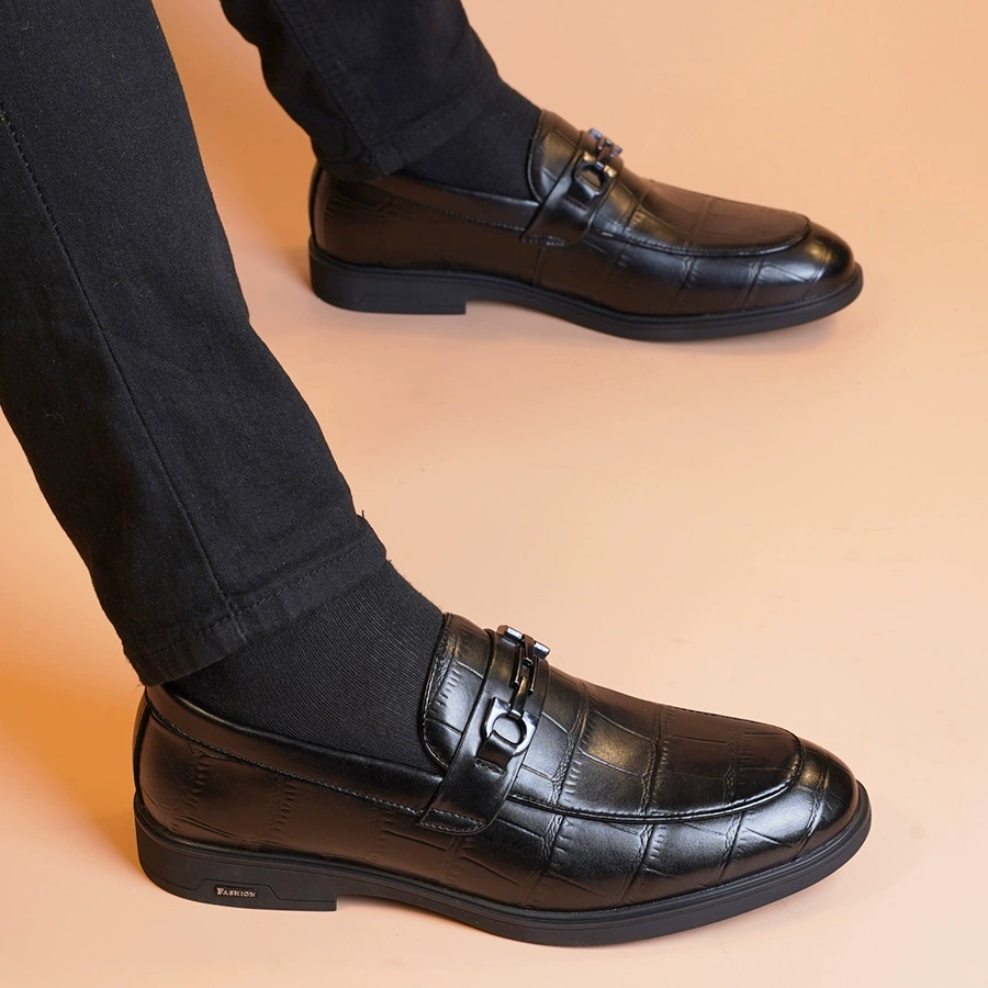 Мужская обувь, новые весенние модные мужские кожаные туфли, дышащие слипоны из натуральной кожи, универсальная корейская модная деловая повседневная обувь