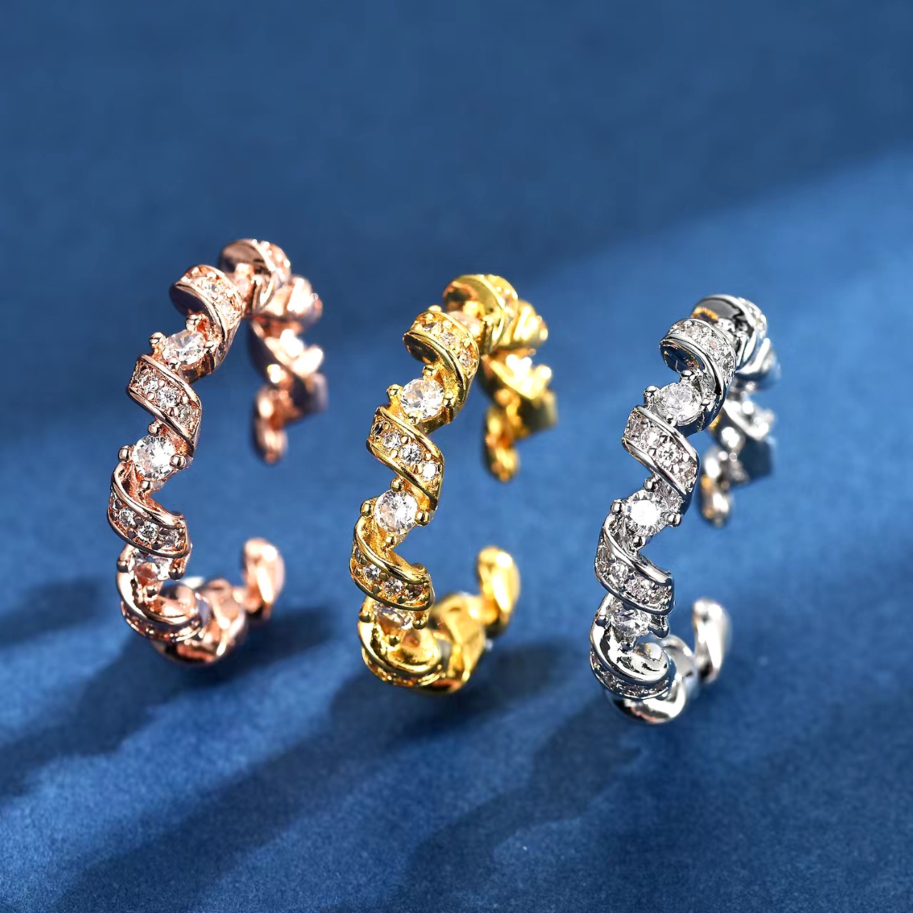 Ring open design voor dames met zirkonia elegante minimalist_voghion.com