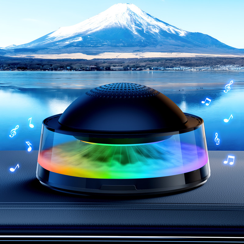 車載スプレーフレグランスディフューザー Bluetoothスピーカー アロマ香水 家庭用雰囲気照明装飾 Bluetoothフレグランス|undefined