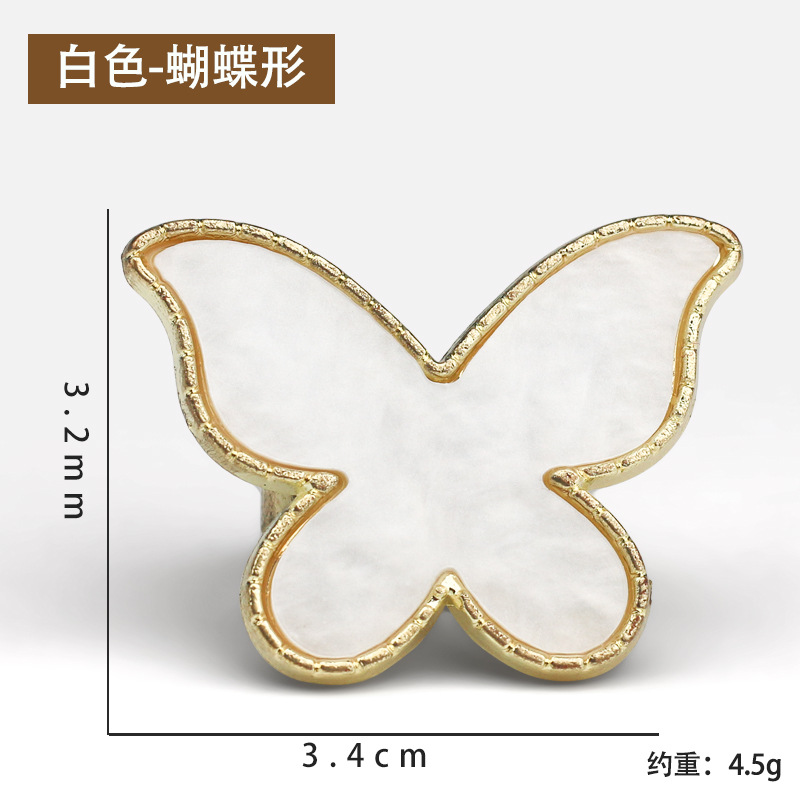 Transfronteriza nueva paleta de anillos de uñas paleta de teñido de limpieza fácil paleta de anillo ajustable de diseño de boca abierta