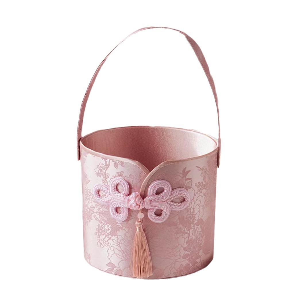 Nueva caja de regalo de estilo chino, dama de honor, grupo de hermanas de boda, caja de regalo vacía, canasta de flores, canasta de flores, caja de regalo de viento