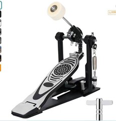 フットドラムペダル、ドラムセット用シングルペダル、ベースドラム楽器アクセサリー、ジャズドラムペダル、ドラムスタンド、ダブルスプリングアップグレード