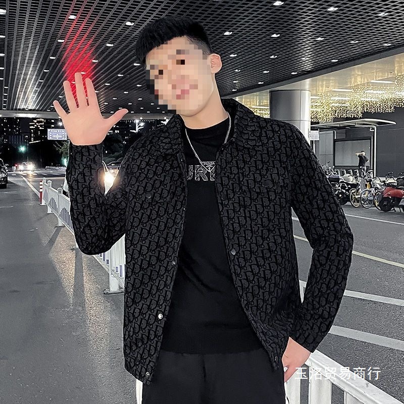 Men's Suit Jacket Trendy Brand Influencer Stylish Slim Embroidered Jacket Spring Autumn New Wholesale